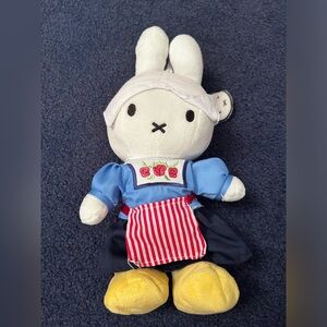 Nijntje Miffy Bunny Rabbit as Dutch Girl Plush Stuffed Animal